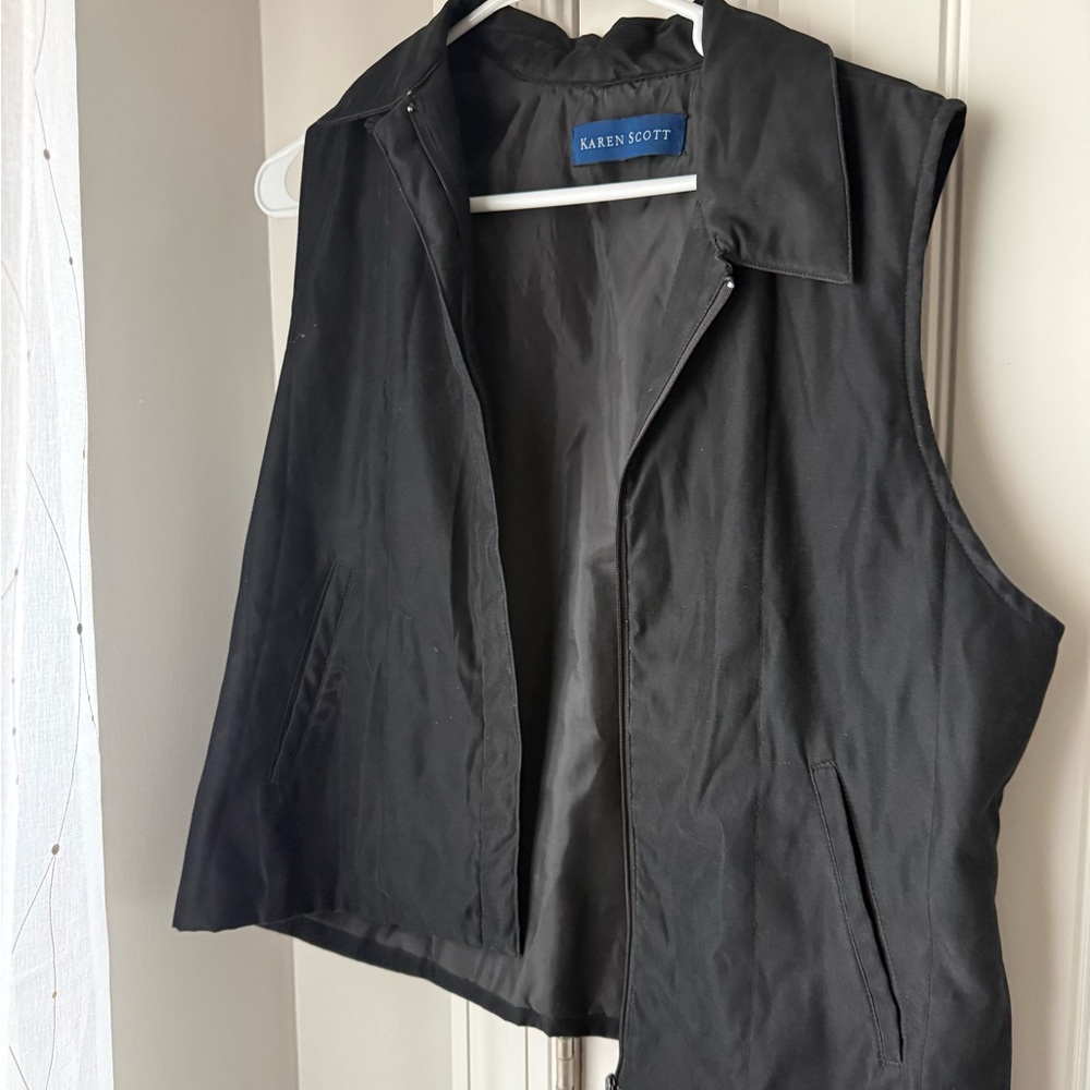 Karen Scott Elegant Black Outerwear